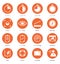 Icon Set of Business Career, Marketing in Flat Design