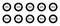 Icon Set of circle percentage diagram. Progress or loading circle symbols from 10 to 100