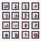 Icon Set of Cosmetics, Make Up and Beauty objects,