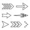 Icon Set of Flat Arrows