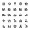 Icon set - logistic and delivery filled icon style vector