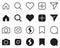 Icon Set. Logo, design, universal, business, social media. Pixel perfect.