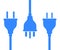 Icon Set of UK, USA, European electric plugs