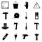 Icon set on a white background/ Icons refit/ Vector icon refit