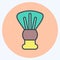 Icon Shaving Brush. related to Barbershop symbol. Beauty Saloon. simple illustration