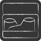 Icon Shoebox. related to Shoemaker symbol. chalk Style. simple design editable. simple illustration