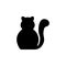 Icon. Silhouette of cats; cat