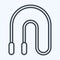 Icon Skipping Rope. related to Combat Sport symbol. line style. simple design editable. simple illustration.boxing