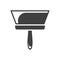 Icon smooth wide spatula. Vector on a white background.
