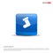 Icon socks - 3d Blue Button