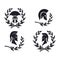 Icon Spartan warrior in the laurel wreath