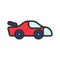 Icon sport car in lineal color style. vector illustration and editable stroke.