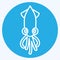 Icon Squid. suitable for Meat. blue eyes style. simple design editable. design template vector. simple illustration