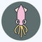 Icon Squid. suitable for Meat. color mate style. simple design editable. design template vector. simple illustration