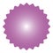 Icon of starburst, sunburst badge,label, sticker. Purple color. Vector illustration