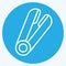 Icon Styling Iron. suitable for Barbershop symbol. blue eyes style. simple design editable. design template vector. simple