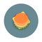 Icon of stylized hamburger - top view