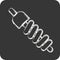Icon Suspension. related to Car Service symbol. Chalk Style. repairin. engine. simple illustration