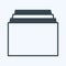 Icon Tabs. suitable for web interface symbol. glyph style. simple design editable. design template vector. simple symbol