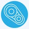 Icon Timing Belt. related to Car Parts symbol. blue eyes style. simple design editable. simple illustration