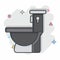 Icon Toilet. related to Building Material symbol. comic style. simple design editable. simple illustration