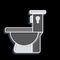 Icon Toilet. related to Building Material symbol. glossy style. simple design editable. simple illustration