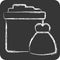 Icon Trash. related to Picnic symbol. chalk Style. simple design editable. simple illustration