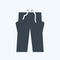 Icon Trousers. suitable for men accessories symbol. glyph style. simple design editable. design template vector. simple symbol