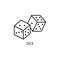 Icon of two flat cubes. Sign of weights. Vector illustration eps 10