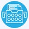 Icon Typewriters. related to Post Office symbol. blue eyes style. simple design editable. simple illustration