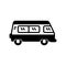 Icon of van or minibus for travel transportation