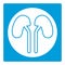 Icon Vector of Kidney - White Moon Style