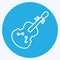 Icon Violin. suitable for education symbol. blue eyes style. simple design editable. design template vector. simple illustration