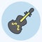 Icon Violin. suitable for education symbol. color mate style. simple design editable. design template vector. simple illustration