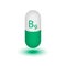 The icon of the vitamin B9.