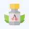 Icon Vitamins. related to Vegan symbol. flat style. simple design editable. simple illustration