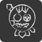 Icon Voodoo Doll. related to Halloween symbol. chalk Style. simple design editable. simple illustration