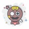 Icon Voodoo Doll. related to Halloween symbol. comic style. simple design editable. simple illustration