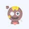 Icon Voodoo Doll. related to Halloween symbol. flat style. simple design editable. simple illustration