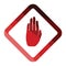 Icon of Warning hand