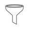 icon water funnel vector