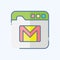 Icon Webmail. related to Communication symbol. doodle style. simple design editable. simple illustration