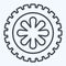 Icon Wheel. related to Car ,Automotive symbol. line style. simple design editable. simple illustration