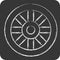 Icon Wheel. related to Celtic symbol. chalk Style. simple design editable. simple illustration