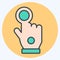 Icon Wired Glove. related to 3D Visualization symbol. color mate style. simple design editable. simple illustration