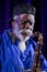 Icon of world jazz - Pharoah Sanders the Icon Quartetet live on stage of Kijow.Centre at the Summer Jazz Festival in Krakow