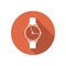 Icon wrist watch, illustration.