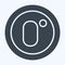 Icon Zero Point. related to Air Conditioning symbol. glyph style. simple design editable. simple illustration