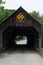 Iconic 1845 covered bridge in Vermont