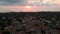 Iconic aerial scenery over the old historical town of Areopoli Lakonia, Greece